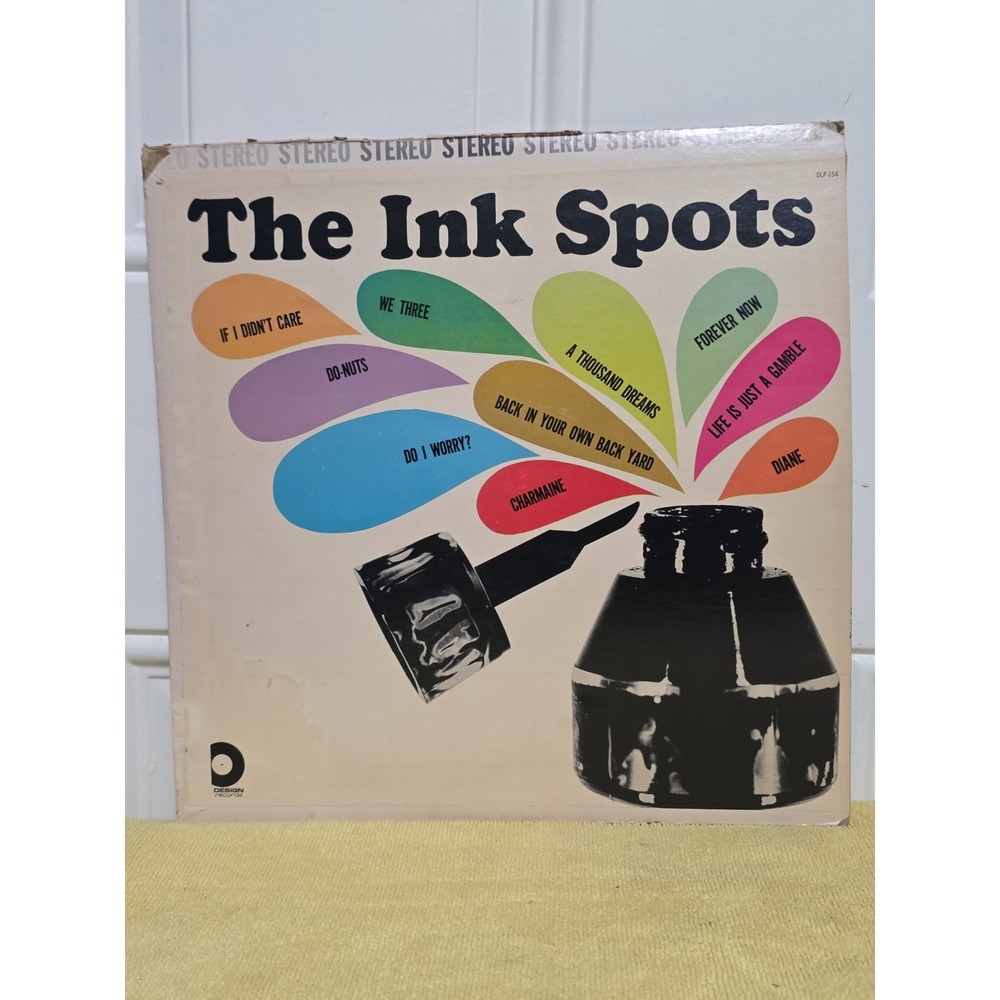 The Ink Spots Self-Titled Vintage Vinyl LP 1960 Design Record SDLP-154-RM-1-A